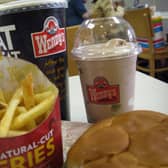  Food is served at a Wendy’s restaurant in Chicago.