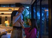 Channing Tatum and Salma Hayek in Magic Mike’s Last Dance