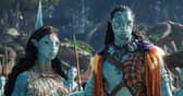 Ronal (Kate Winslet), Tonowari (Cliff Curtis), and the Metkayina Clan (Photo: © 2022 20th Century Studios)