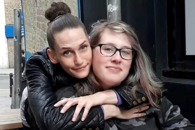 Tamara Davis (L) died in intensive care at the Royal Sussex and her sister Miya (R) has called her treatment ‘disgusting’.   