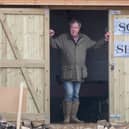 Jeremy Clarkson outside his Diddly Squat farm shop