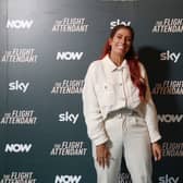  Stacey Solomon attends The Flight Attendant First Class Lounge experience at Selfridges in 2022. (Photo by Tristan Fewings/Getty Images for NOW)