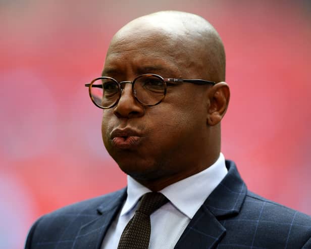 Ex-Arsenal player Ian Wright has warned the BBC he will quit if Match of the Day presenter Gary Lineker is sacked - Credit: Getty Images