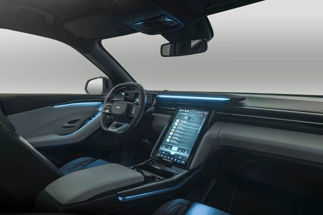 The Explorer features an adjustasble 14.6-inch touchscreeen and a dash-mounted soundbar (Photo: Ford)