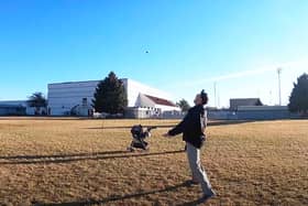 Farthest throw and catch of a sausage roll in the mouth (photo: You Tube, David Rush)