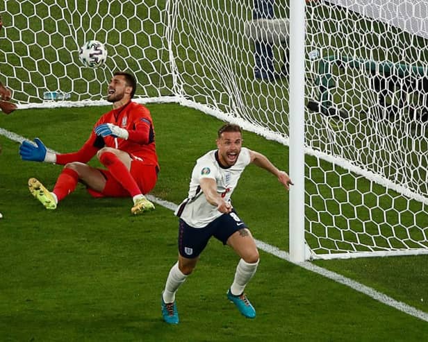 England has reached the Euro 2020 semi-finals after winning 4-0 against Ukraine in the quarter-finals (Photo: ALESSANDRO GAROFALO/POOL/AFP via Getty Images)