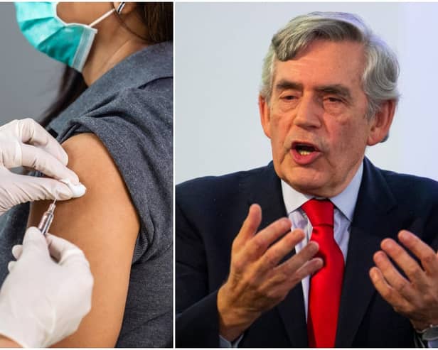 Gordon Brown has called for the mass vaccination of the world to be the primary focus of the G7 summit (Photos: Getty Images and Shutterstock)