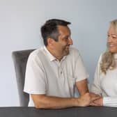 Donna Creed and husband Darren at home in Leicester