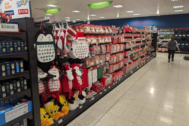 Home Bargains, in Leeds, West Yorks, has started to sell Christmas decorations in August.