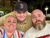 Rebecca Webster with husband Paul and son Seth.