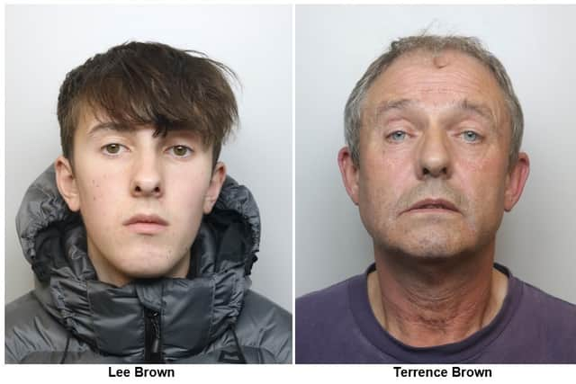 Lee and Terrence Brown, both of Freshwater Close, Great Sankey, have been sentenced to a total of more than 10 years for numerous sexual offences.