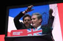 Keir Starmer is interrupted by a heckler. Credit: Getty