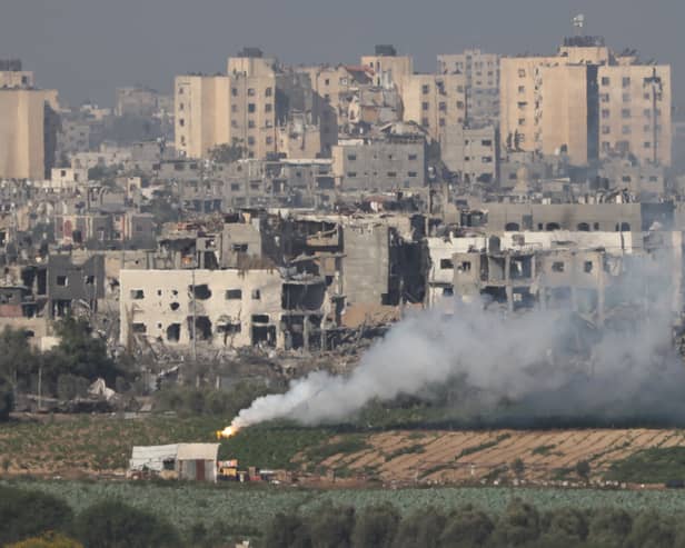 The UK has called for a temporary "pause" in the conflict between Israel and Hamas, to allow humanitarian aid to reach those in Gaza and to allow the release of hostages. (Credit: Getty Images)