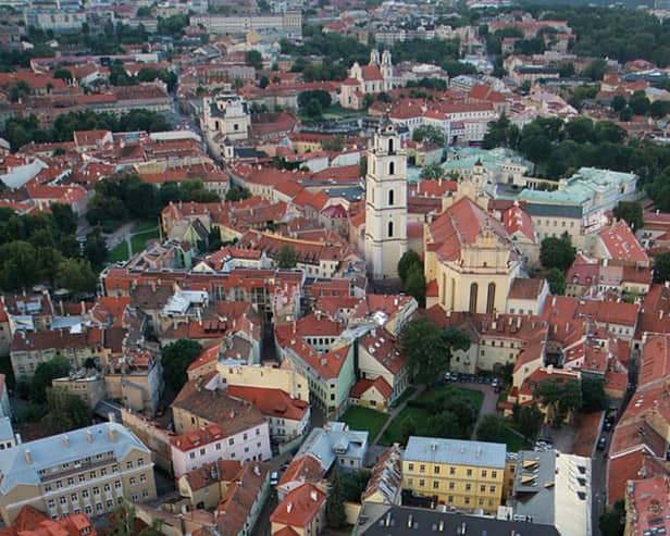 View the Old Town from Gediminas Hill