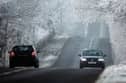Driving in wintry conditions.