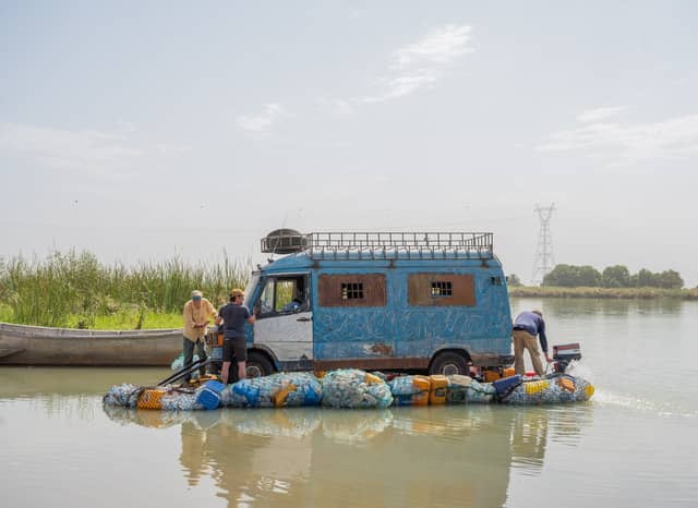 The trio follow in the tread marks of the legendary Paris-Dakar rally in The Grand Tour: Sand Job
