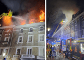 A fire broke out in Emperor's Gate, South Kensington. Picture: London Fire Brigade