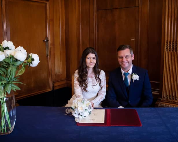 Claire and Ryan Kerry's wedding at Nottingham Registry Office.