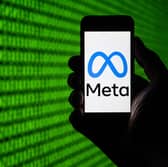 Meta logo on a smartphone. Photo by SEBASTIEN BOZON/AFP via Getty Images