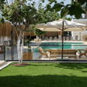 Lounge by the pool at the Costa Maya Bodrum on the Aegean Coast