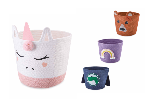 Toy storage baskets to brighten up your child's bedroom