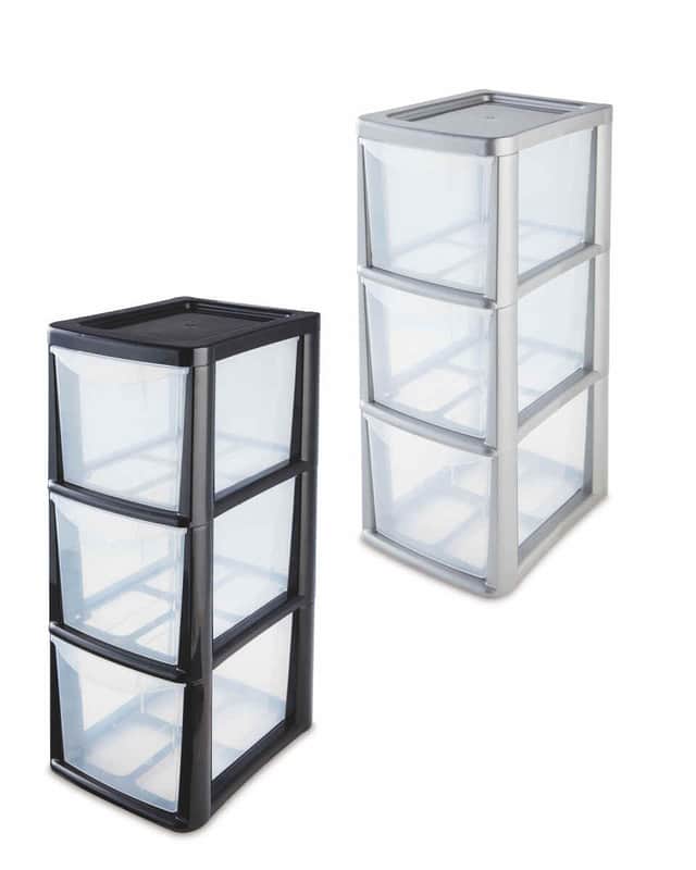 Premier Three Drawer Tower in Aldi middle aisle offer