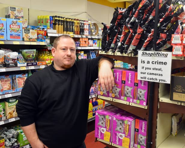 Robson's Food Store assistant manager Martin Passmoor has been discussing the issue of shoplifting on Chester Road. 