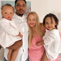 Camilla Do Rosario, 30, Timas Do Rosario, 30 and their two girls - Bella, 4, and Rosie, 2.
