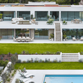 The Devon house has its own heated pool and gorgeous views