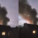 Scotland fire: Smoke billows from Leslie paper mill blaze.