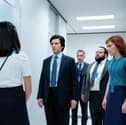 Sarah Bock, Adam Scott, John Turturro, Zach Cherry and Britt Lower in Severance