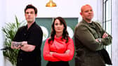 Great British Menu judges for 2025 - Ed Gamble (L), Lorna McNee (C), Tom Kerridge (R)