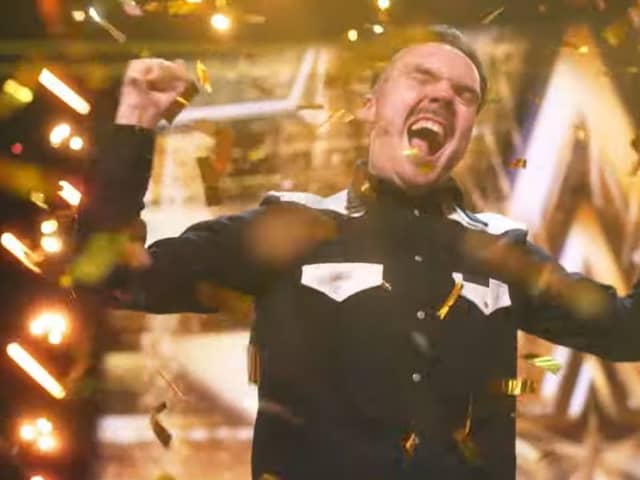 Will Burns gets the golden buzzer on Britain's Got Talent.