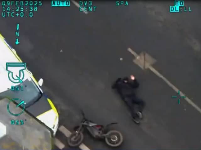 A reckless teenager, 17, was forced off his e-bike after a high-speed chase in Blackpool