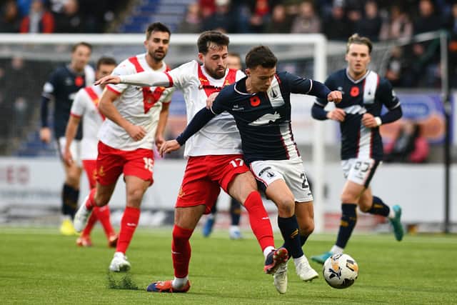 Falkirk midfielder Dylan Tait is set to return this weekend