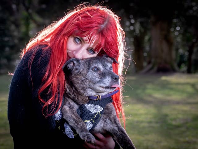 Linzi McLean from Chorley believes her lovely 22-year-old pet Staffy Sasha could be Britain's oldest dog