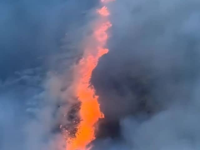 Wildfire in the Scottish Borders.