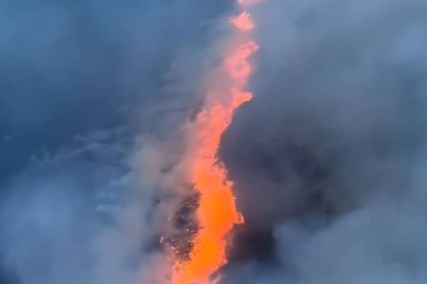 Wildfire in the Scottish Borders.