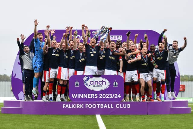 Falkirk secured the Scottish League One title by going unbeaten last term (Photo: Michael Gillen)