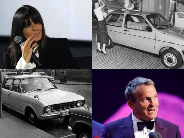Celebrities have recalled the first cars they owned, including a Mini Metro and a Ford Cortina
