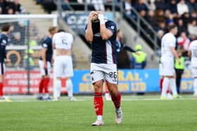 Sean Mackie was sent off (Photo: Michael Gillen)