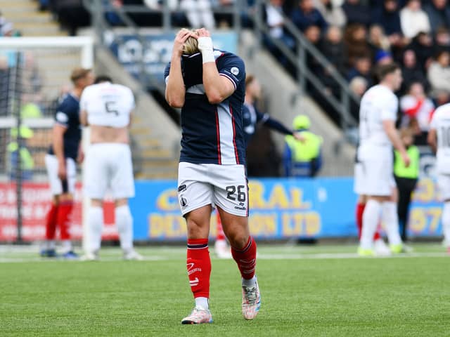 Sean Mackie was sent off (Photo: Michael Gillen)