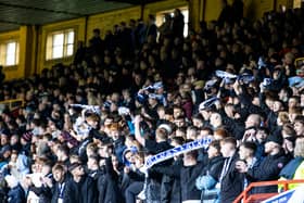 Falkirk fans during a William Hill Championship match between Partick Thistle and Falkirk at Firhill earlier this season (Photo: Alan Harvey/SNS Group)