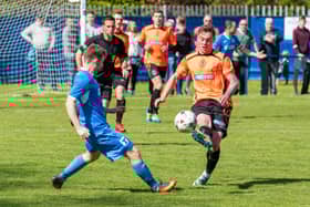 Brian Morgan on the ball for Bo'ness United back in 2019 (Photo: Ian Georgeson)