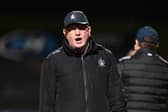Falkirk gaffer John McGlynn on the touchline during Friday night’s defeat