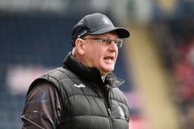 Falkirk manager John McGlynn on the touchline