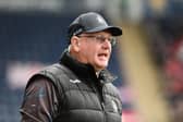 Falkirk manager John McGlynn on the touchline