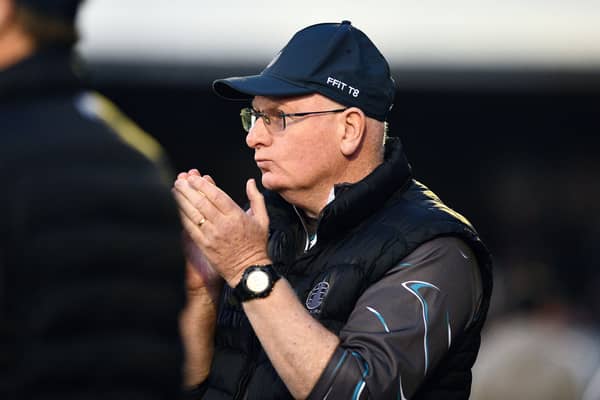 Falkirk manager John McGlynn on the touchline