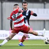 Brad Spencer in action against Hamilton Accies earlier this campaign