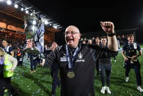 Falkirk manager John McGlynn has been named PFA Scotland manager of the year for the second successive season